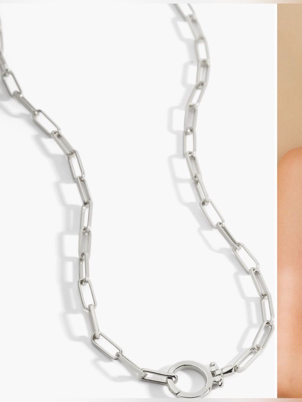 Brand New: Mint & Lily Paperclip Necklace